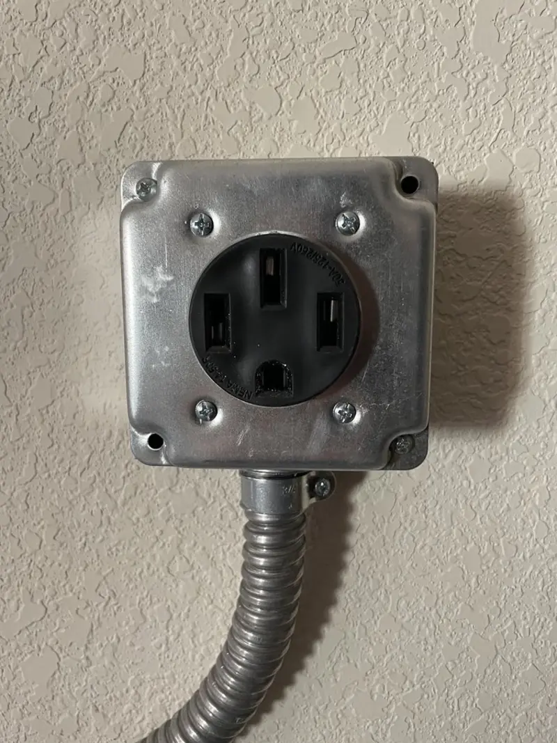 NEMA 14-50 outlet installed for Electrical Panel Upgrade in Goldendale
